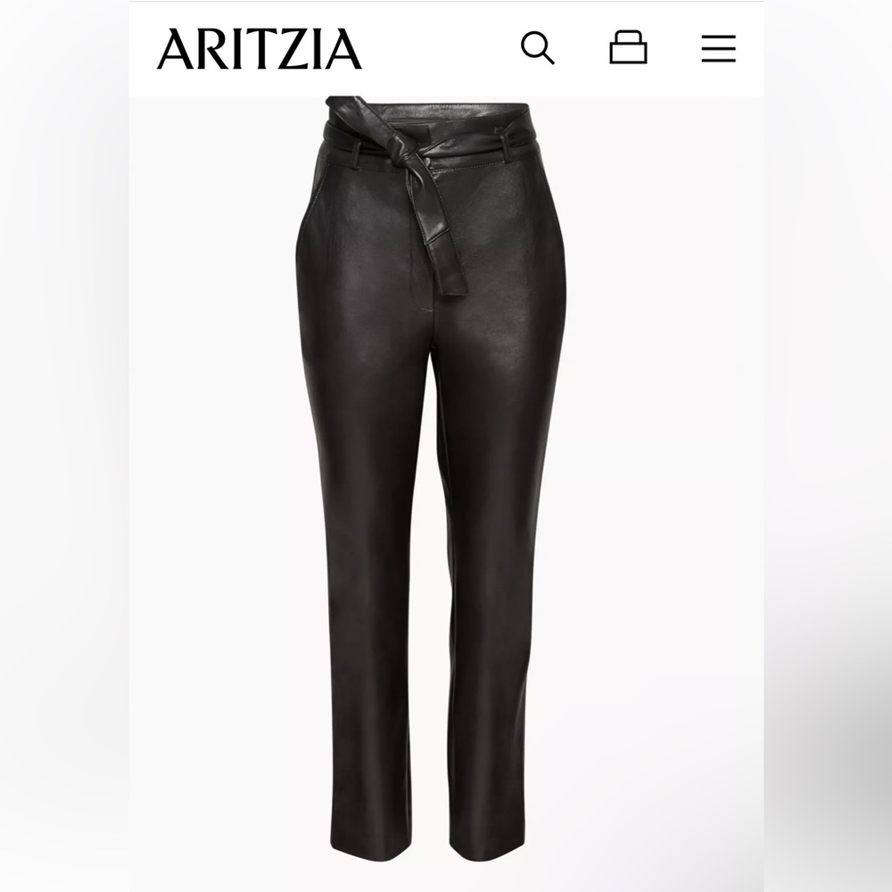 Babaton Faux leather pants